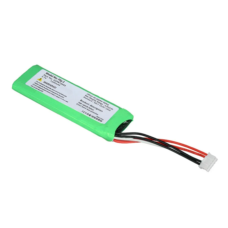 3.7V 7000mAh GSP872693 P763098 03 For JBL Flip 3 Flip3 Battery Wireless Bluetooth Speaker batteria Replacement