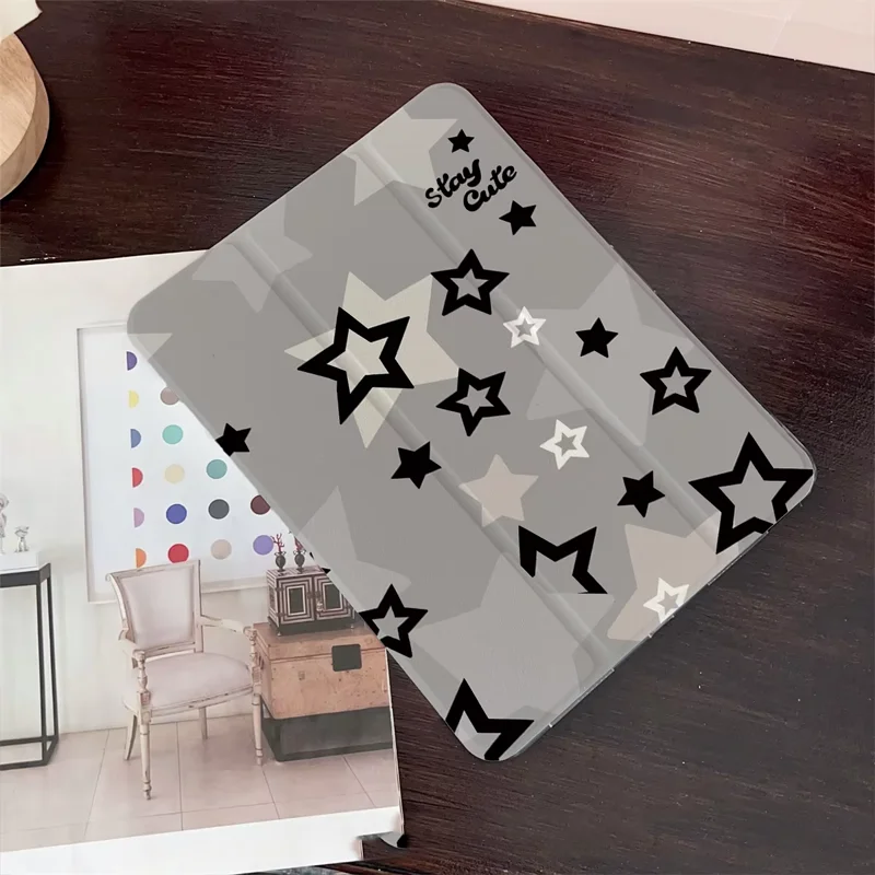 Advanced Wine Red Polka Dot Pink Fold Tablet Case For iPad Pro 13 11th A16 12.9