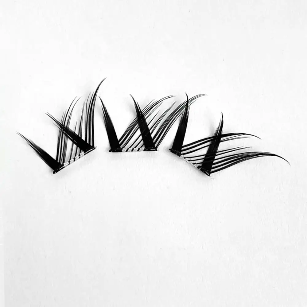 Wispy لا الغراء اللازمة الجنية لاش مجموعات نظرة طبيعية الثعلب العين لتقوم بها بنفسك رمش ملحقات قابلة لإعادة الاستخدام مانغا الرموش الفردية