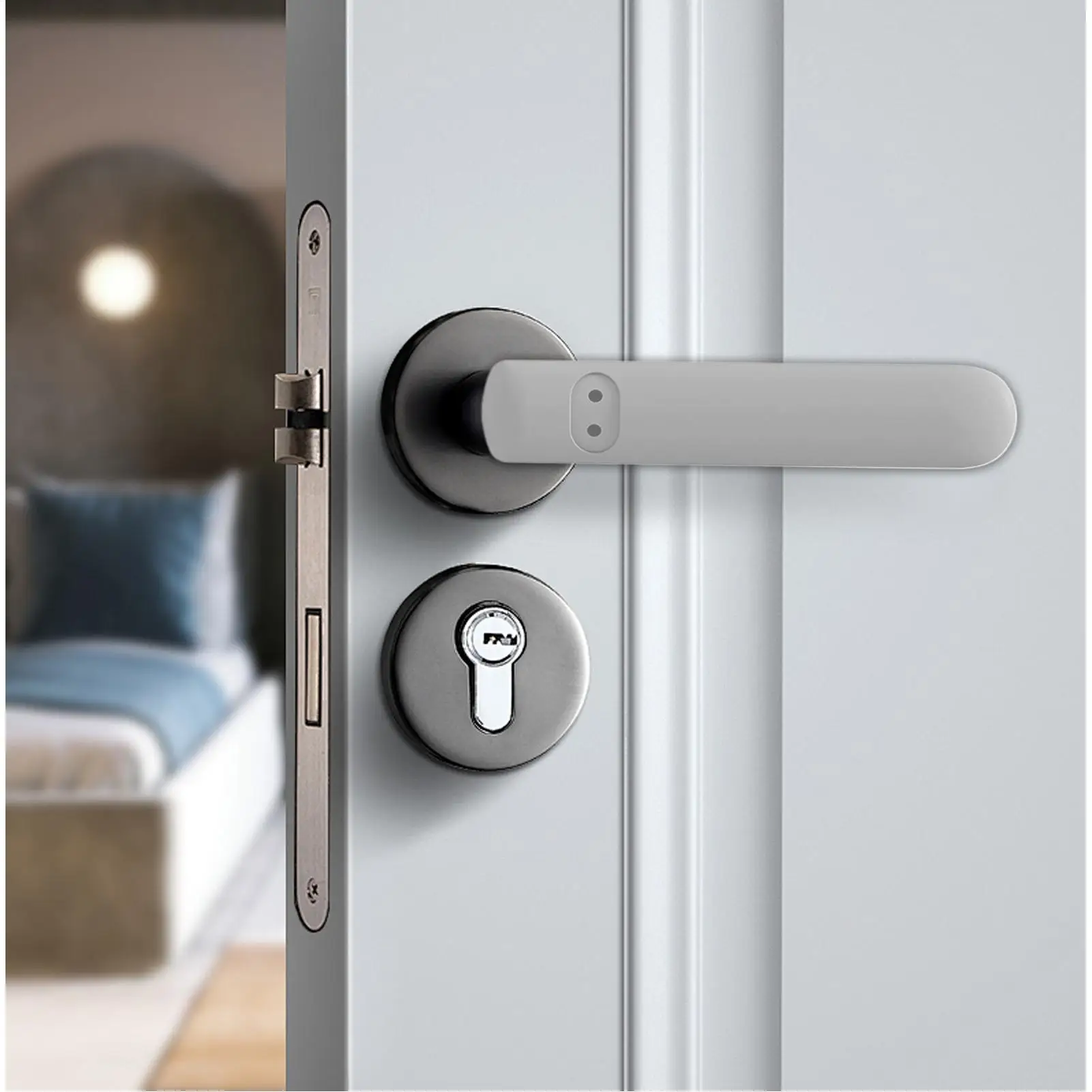 Home Door Knob Cover Door Levers Handle Cover Silicone Prote