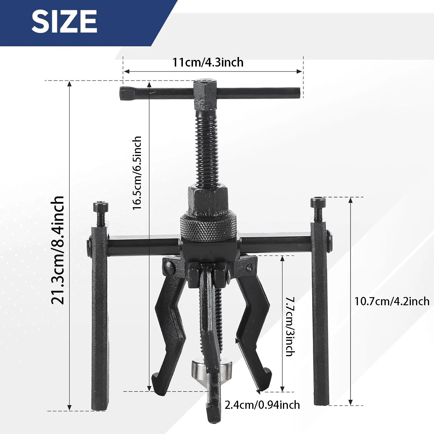 Car Bearing Puller Disassembly 3 Jaws Puller Car Repair Disassembly Tool Labor-saving Separation Bearing Remover Tools