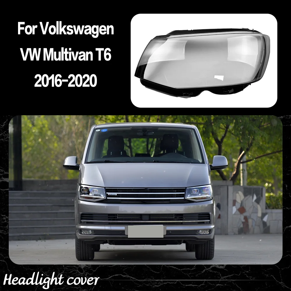 

Стеклянная крышка фары для Volkswagen VW Multivan T6 2016 2017 2018 2019 2020, корпус линзы фары, автомобильные аксессуары, абажур