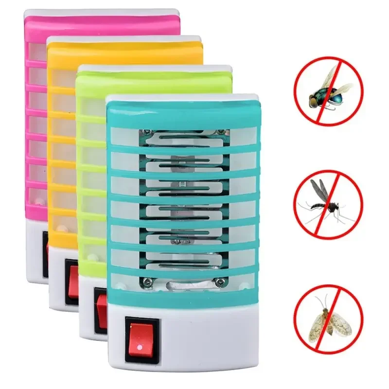 Mini Mosquito Lamp LED Night Light Household Electronic Mosquito Repellent Lighting Socket EU Plug Fly Insect Killer Catcher