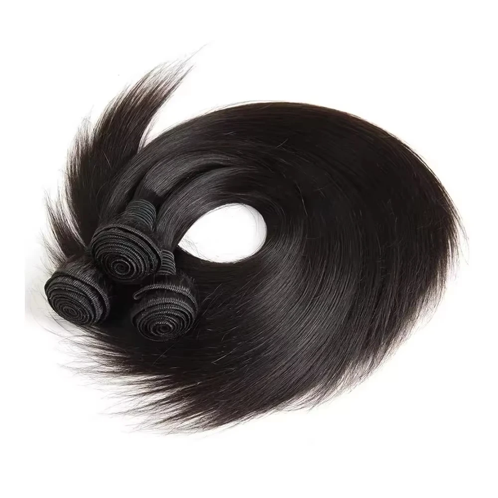 16A 스트레이트 번들 100% 인모 브라질리언 30 40인치 생처녀 미가공 3 4 5 6번들 붙임머리 본 스트레이트 번들