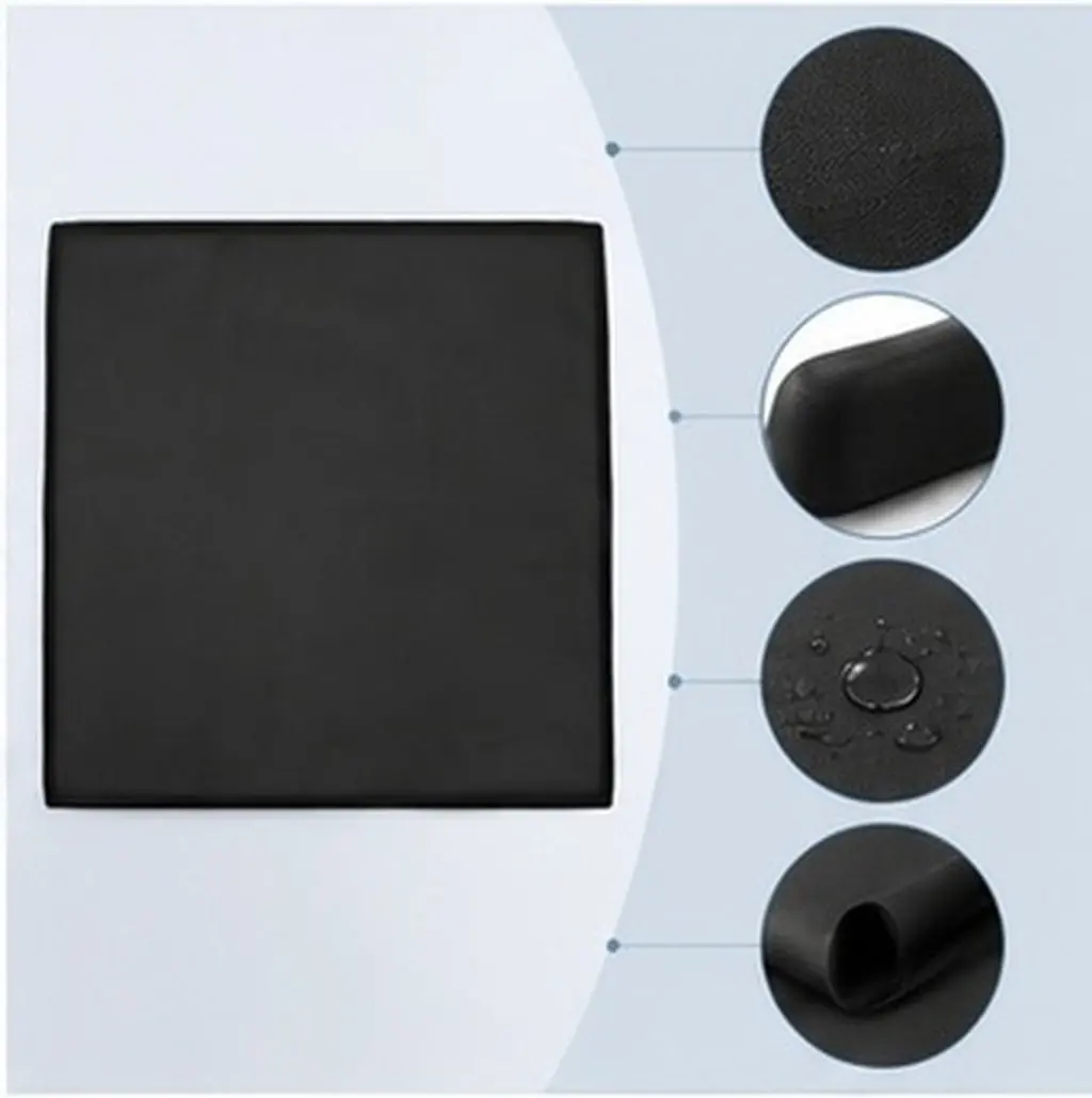Washing Machine Drain Pan Silicone Protective Pad Raised Edge Spill Catcher Floor Tray Under Washer Dryer Fridge 26.97x2.68