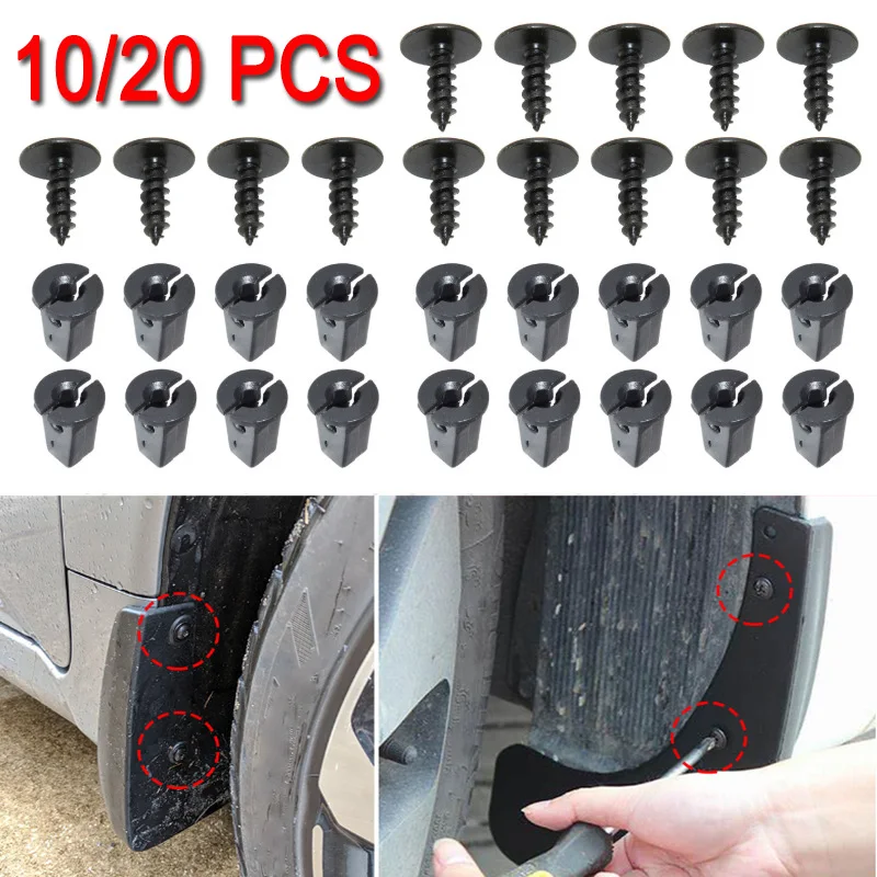 10/20pcs Engine Cover Undertray Splashguard Wheel Arch Torx Screw Retainer Fastener Clips Bolt Universal for VW Audi Seat