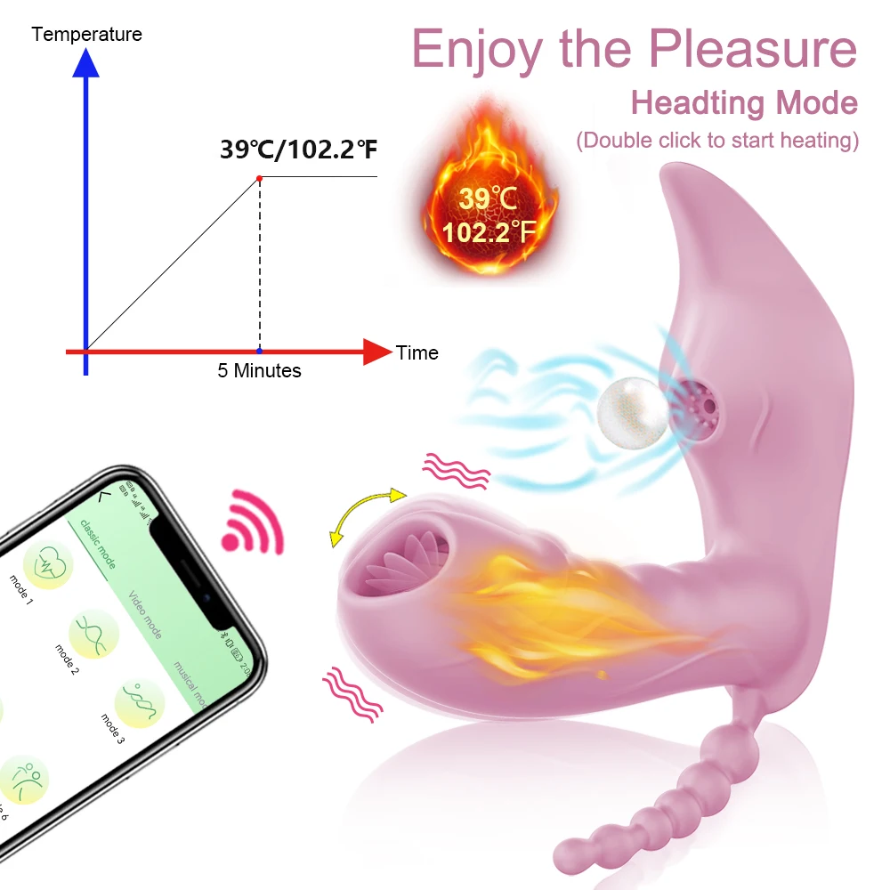 Wireless Remote Control 3 in 1 Bluetooth APP Dildo Vibrator Vagina Sucker Clitoris Stimulator Sex Toys for Women Couple Adult 18