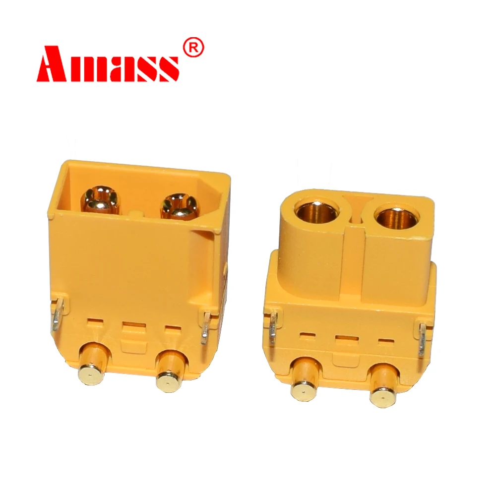 Amass XT60PW conector XT60PW enchufe modelo Horizontal batería Lipo macho hembra conector PCB enchufe de placa para batería RC Quadcopter