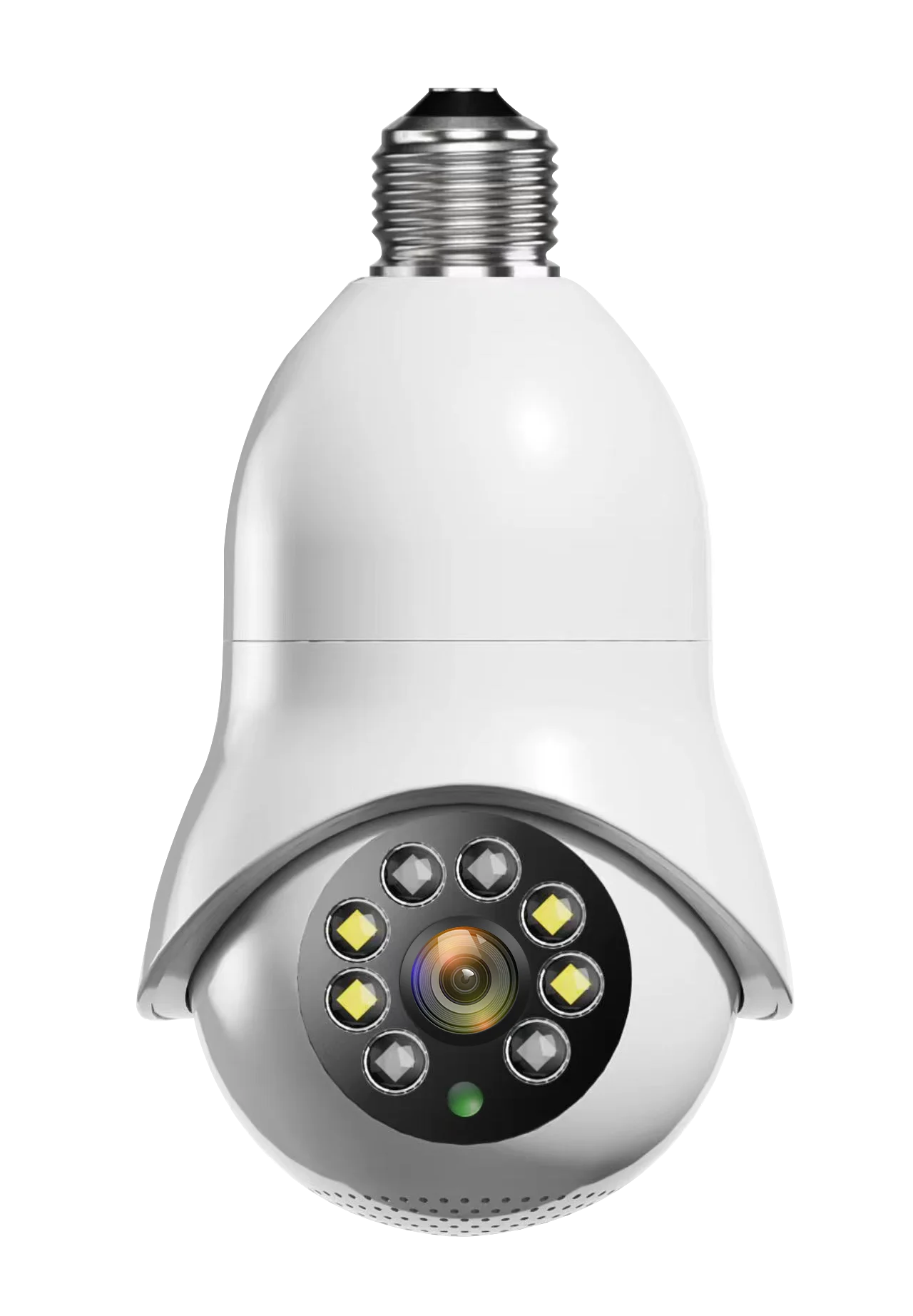 2MP 1080P EC85 2.4G&5G Dual Band E27 Lamp Head Socket PTZ IP Camera Full Color AI Humanoid Detection Intercom CCTV Baby Monitor