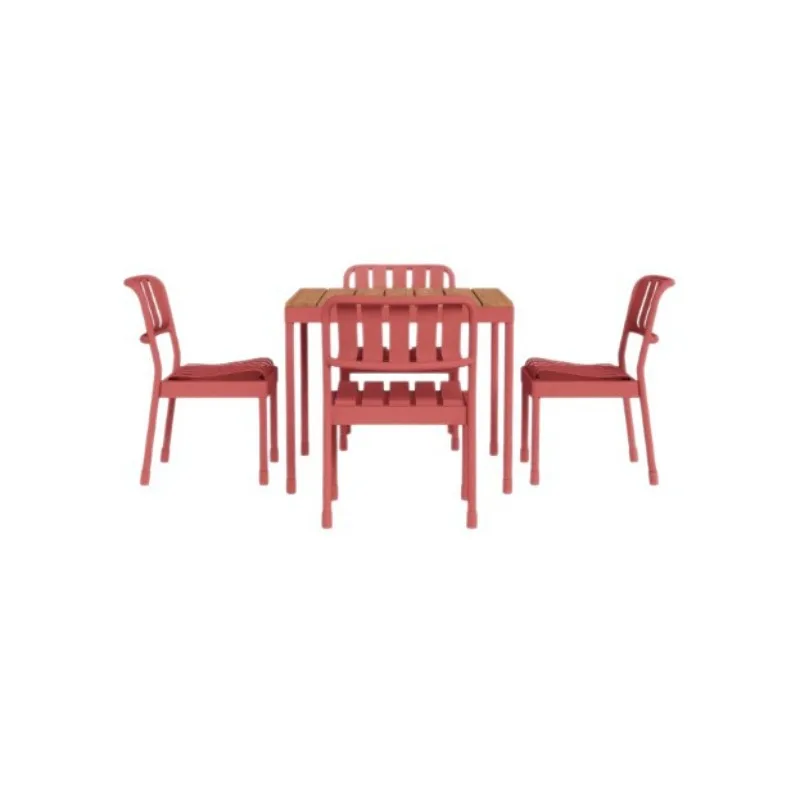 Outdoor Table and Chair Set for Tea Shop Garden Courtyard Villa Patio Balcony Cafe