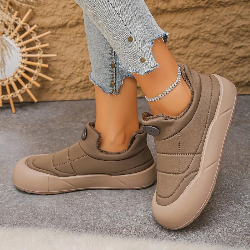 

Высококачественные ботильоны с круглым носком. Брендовые дизайнерские женские повседневные ботинки на плоской подошве. Зимние нескользящие теплые женские ботинки высокого качества.