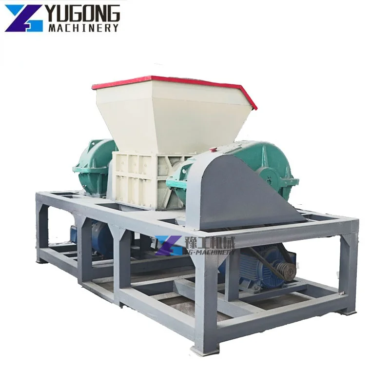 Car Scrap Car Shredding Machines Car Body Crusher Tyre Shredder for Recycling Large Capacity Aluminum Two Shaft Metal Customized