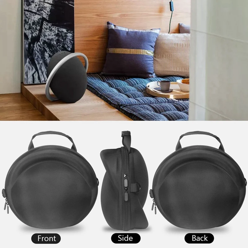 حقيبة حمل مع حزام كتف وحقيبة ملحقات حقيبة صلبة للسفر لمكبرات الصوت Kardon Onyx Studio 8