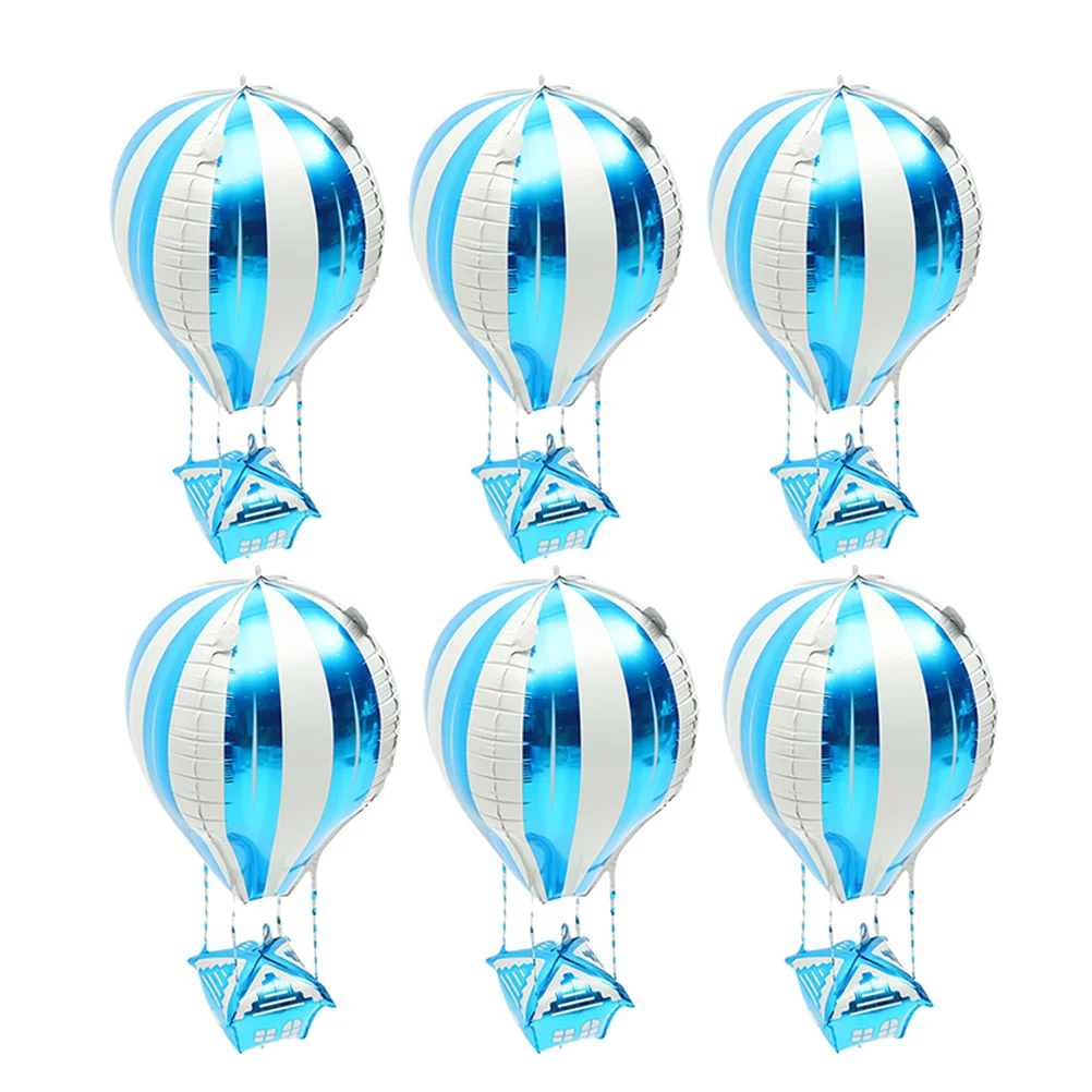 

Hot Air Balloon Decoration Cartoon Aluminum Ceiling Balloons Classroom Centerpieces