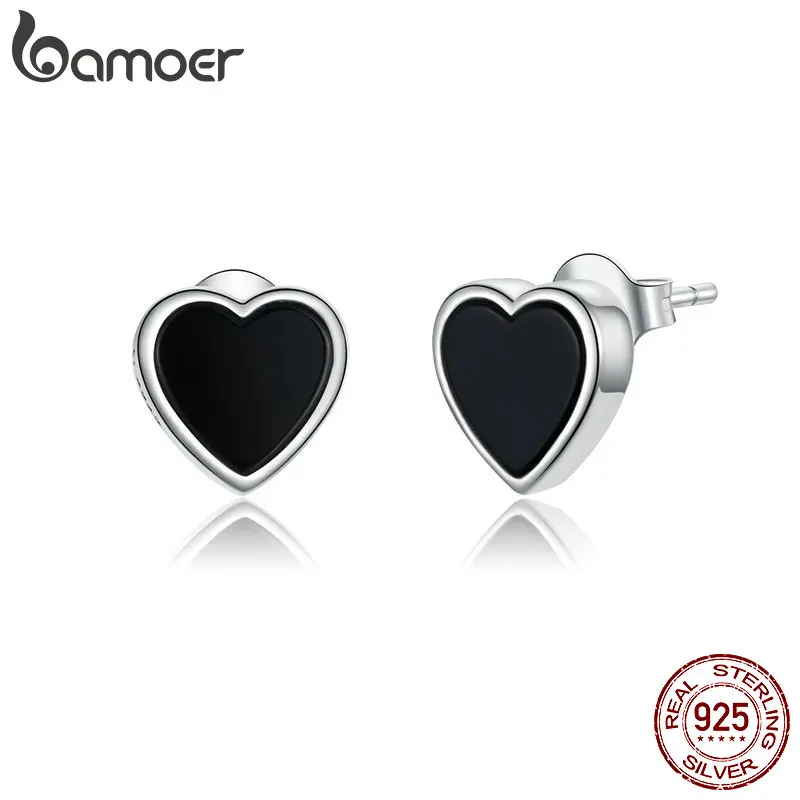 

Серьги-гвоздики женские из серебра 925 пробы, с черным агатом, для женщин и мужчин