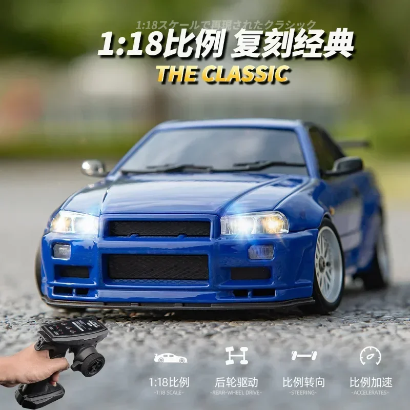 Ld1899 Rear Wheel Drive Gtr1/18 Flipped Lightweight Metal Drift Rc Remote-controlled Drift Car Gyroscope Boy Surprise Toy Car