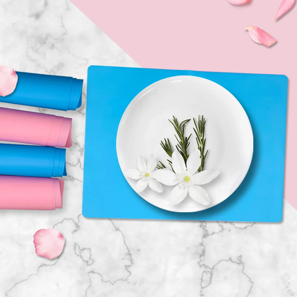 

2pcs Silicone Placemats Anti-Slip Feeding Mat For Table Protection Non-Fading Home Kitchen Dining Decor Pad