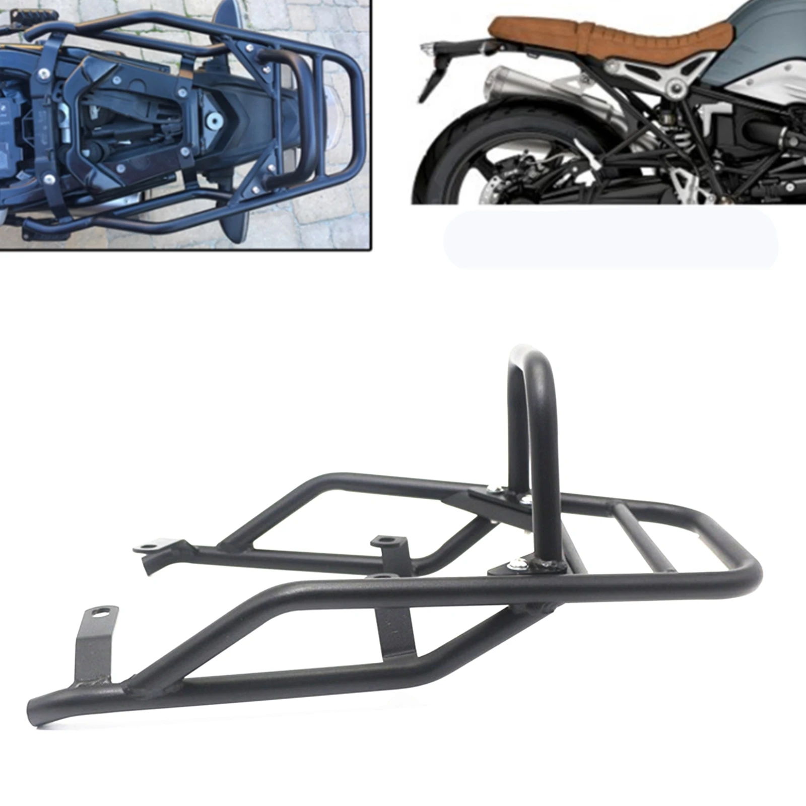 Motorbike Rear Seat Passenger Luggage Rack Carrier For BMW R NineT 2014-2021