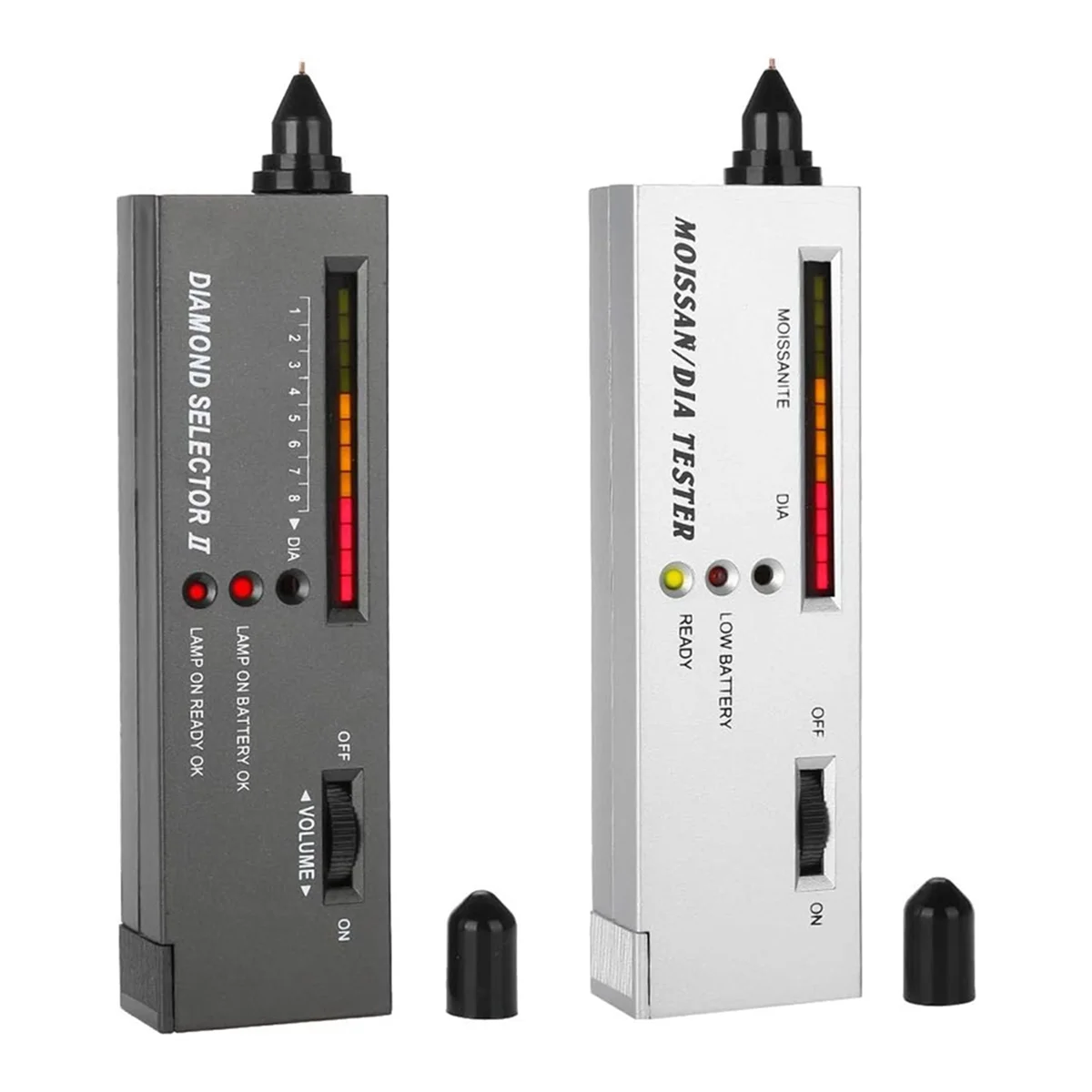 مجموعة أدوات اختبار الماس، مجموعة أقلام اختبار الماس المحمولة للمجوهرات الاحترافية II Moissanite