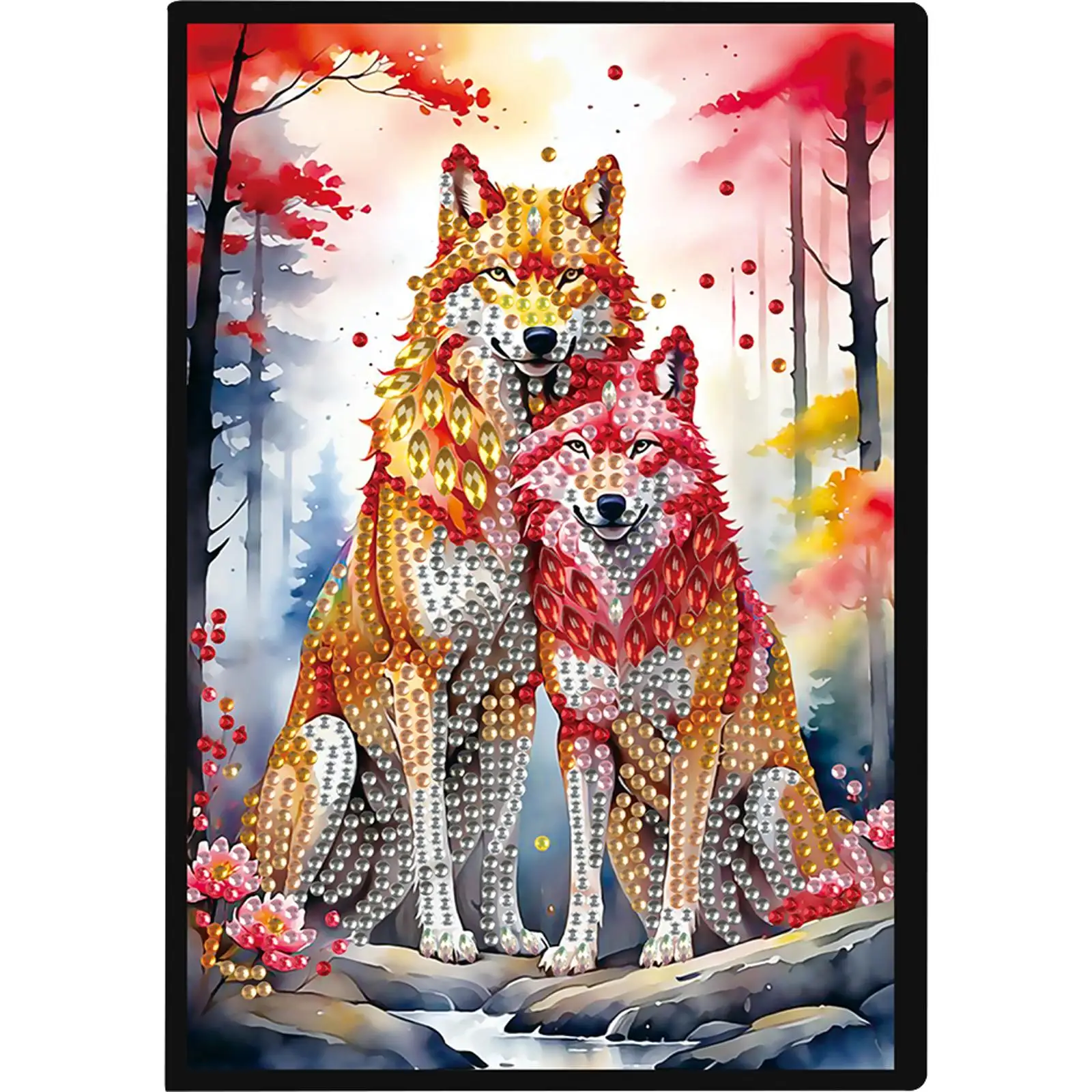 

50-Page A5 Size 5D DIY Diamond Art Painting Notebook Kit Crystal Notepad Sketchbook for Adults Beginners Holiday Birthday Gift