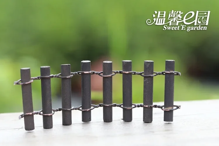 1pcs Micro-landscape Round Wooden Fence Home Accessories Small Fence Wooden Handicraft Fairy Garden Miniatures  Home Decor
