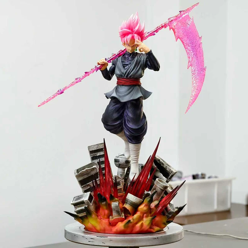 

New JT079 Studio Toy Dragon Ball Anime Figure Zamasu Figure DU Goku Black Pvc Statue Decor Ornament Collection Model Xmas Gift