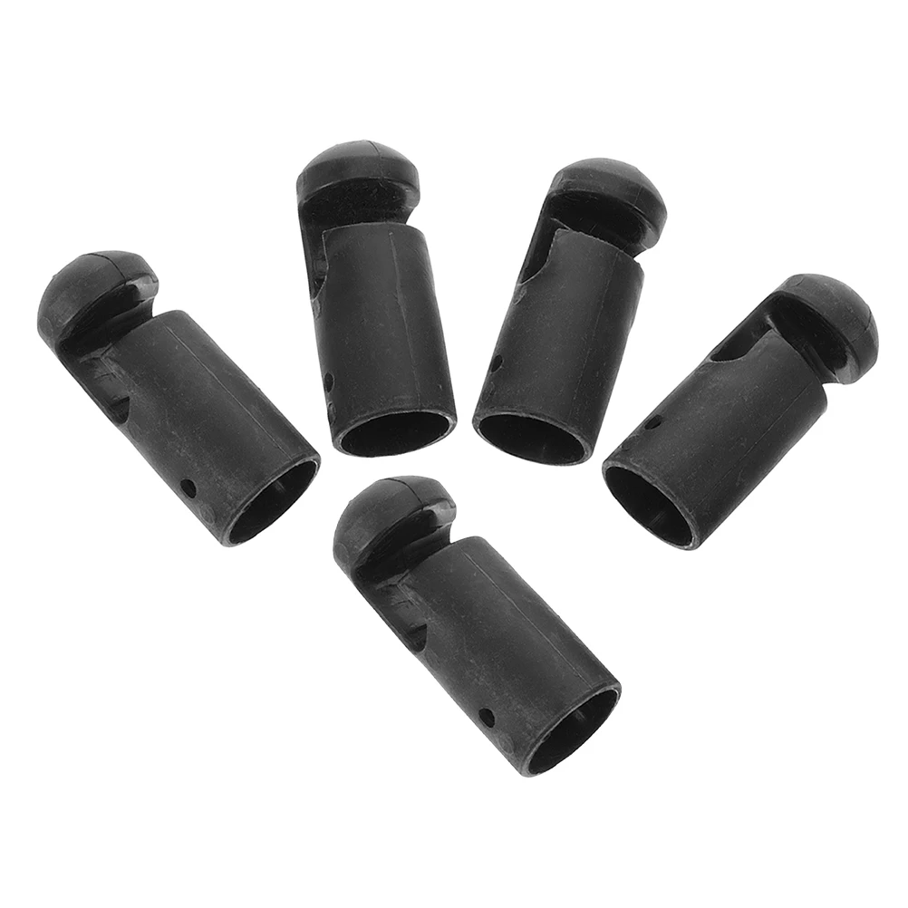 

5 Pcs Trampoline Pole Cover Caps Colored Accessories for Poles Plastic Household Parts