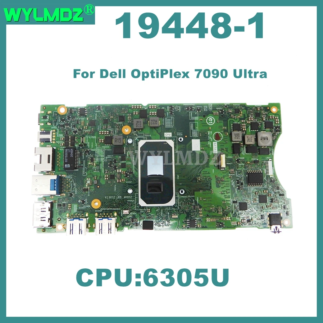

19448-1 Laptop Motherboard For Dell OptiPlex 7090 Ultra Notebook Mainboard with 6305U CPU 100% Test OK