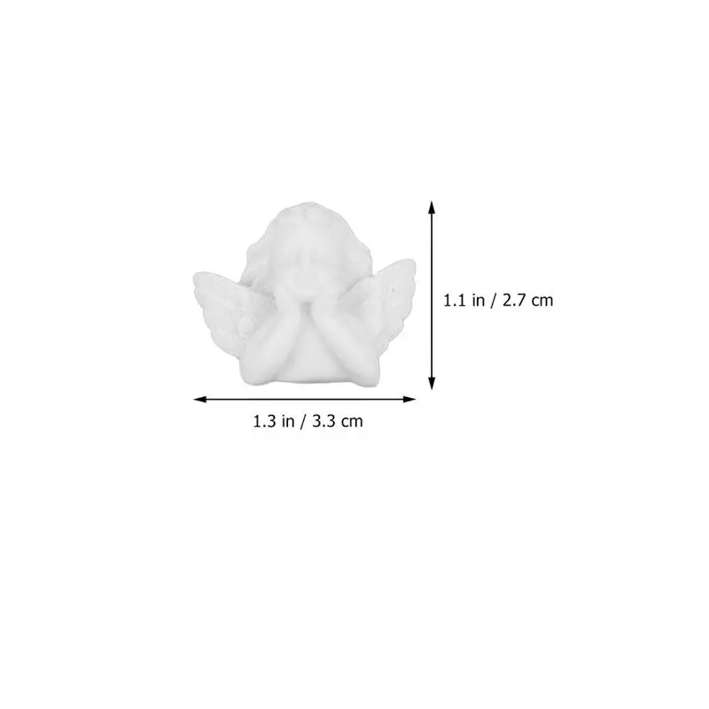 36Pcs Resin Angels Sculptures Little Cherub Angel Miniature Mini Angel Model Resin Pendant Charms Desktop Ornaments  3.3x2.7cm