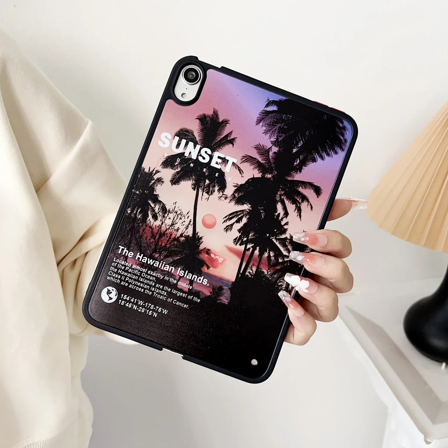 

Чехол для планшета с рисунком пейзажа для iPad 2025 Air 5 4 3 Pro 10,2 10,9 11 дюймов MINI 6 7 8 9 Чехол 10-го 11-го поколения Hard Cover