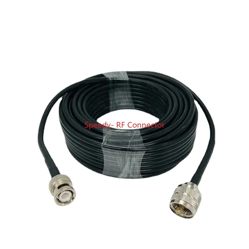 SO239 PL259 UHF To BNC Male Female Crimp for RG58 Cable Extension Connector BNC To UHF Crimp for RG58 Fast Delivery Brass RF