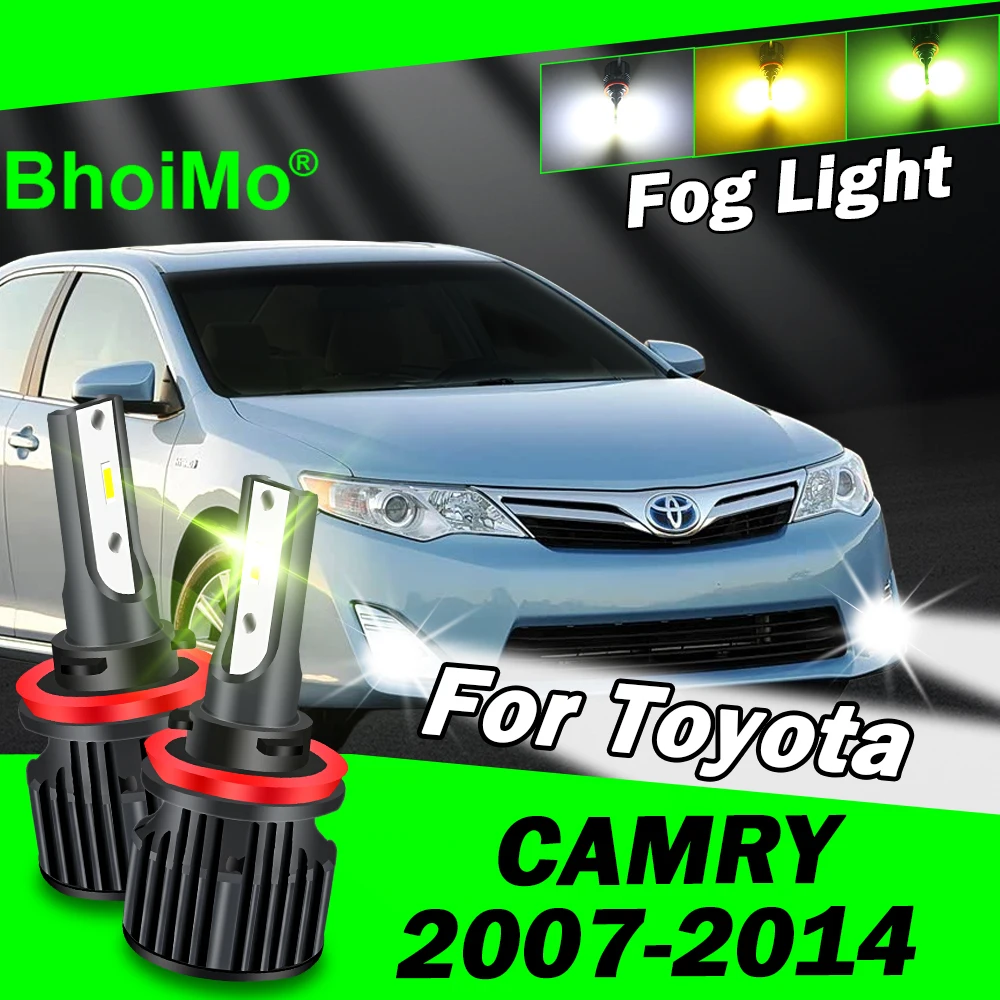 

BhoiMo For Toyota Camry 2007 - 2014 Front Fog Light Lamp Led Bulb 2008 2009 2010 2011 2012 2013