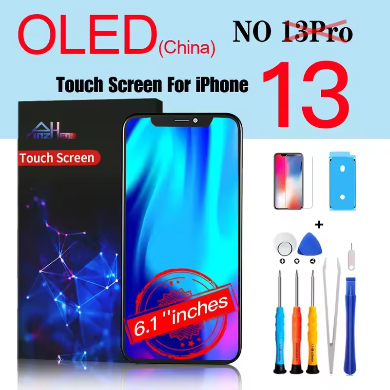PINZHENG High Quality Screen AMOLED INCELL LCD OLED OEM For iPhone 11 12 13 Mini Pro Max XS XR MAX Display Replacement With Tool - Image 8