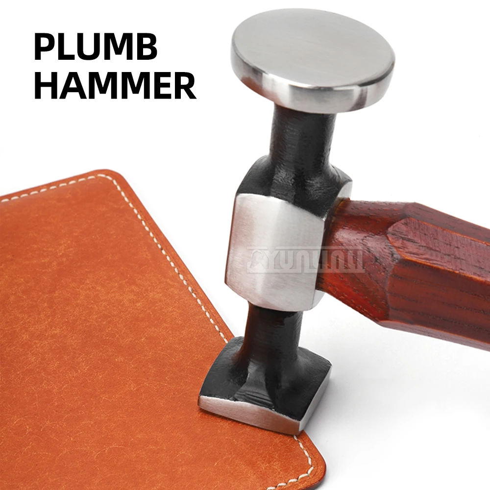 2026 Double-headed square round line hammer Handmade leather goods mallet Leather installation tool Stitching hammer