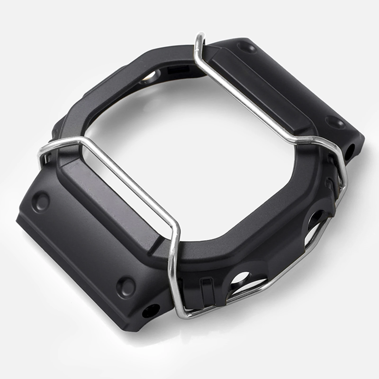 

Stainless Steel Watch Wire Guard Bumper Protector Durable Rustproof Easy Install Scratch Resistant Decorative Wrist Watch