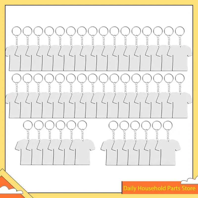 135PCS Sublimation Schlüsselbund Rohlinge Doppelseitige MDF Schlüssel Chians Wärme Transfer Sublimation Schlüsselanhänger Rohlinge Gepäck Tags HEISS!