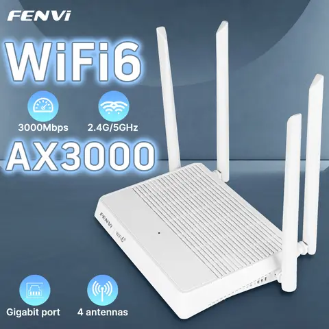 FENVI AX3000 WIFI6 라우터 기가비트 2.4G/5GHz 802.11AX 무선 신호 증폭기 부스터 WPA3 EasyMesh 가정용 기가비트 5G 라우터