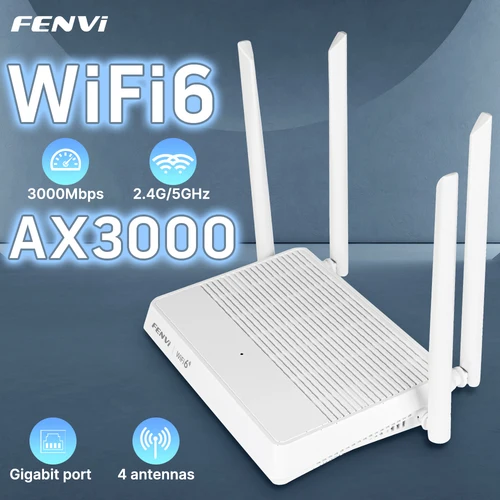 FENVI AX3000 WIFI6 enrutador Gigabit 2,4G/5GHz 802.11AX amplificador de señal inalámbrico WPA3 EasyMesh Gigabit 5G enrutador para el hogar