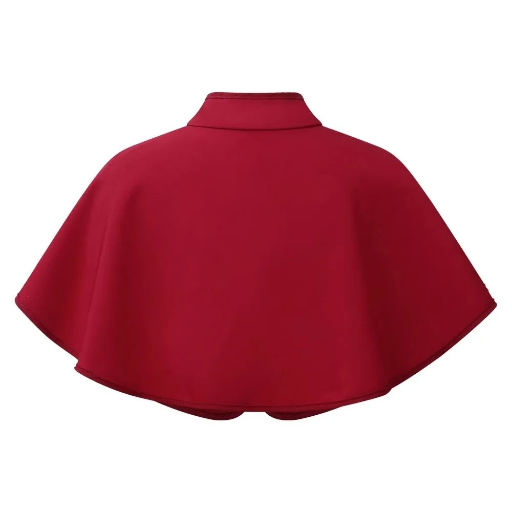 

Versatile Elegant Children's Dress Shawl Solid Color Bowknot Girl's cloak Brooch Cape for Girls