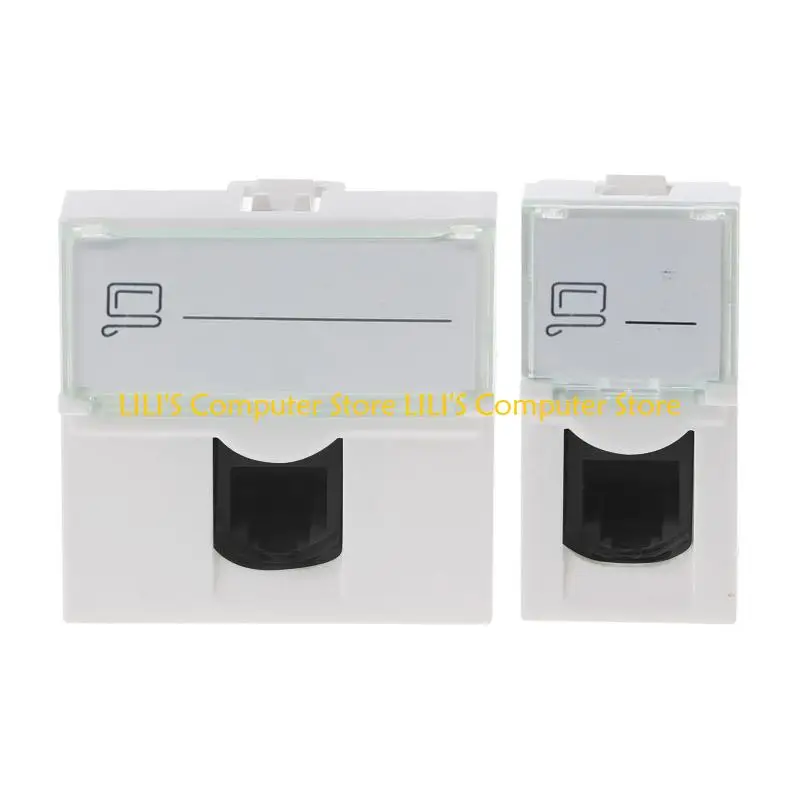 

A52B Ethernet Wall Plate, Keystone Wall Plate with RJ45 Keystone Coupler insert, Female to Female Cat6 Keystone