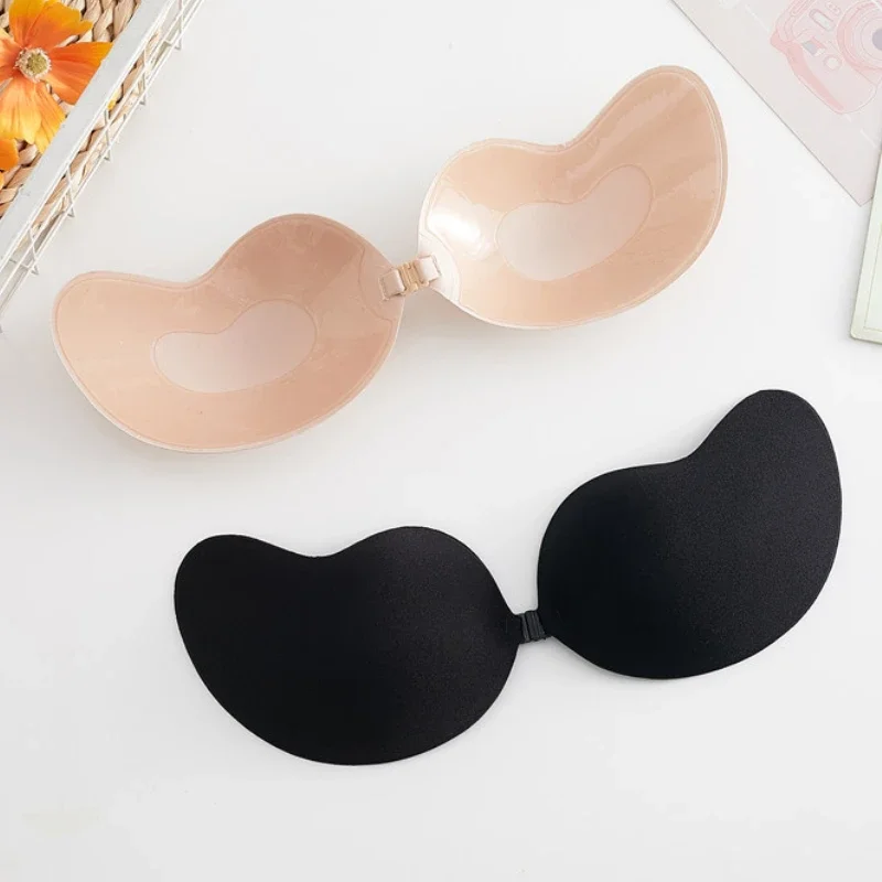 Reusable Silicone Bust Nipple Cover Pasties Stickers  Mango Breast Self Adhesive Invisible Bra Lift Tape Push Up Strapless Bra