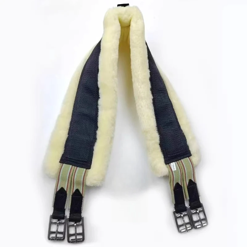 Equestrian thickened anti-wear belly belt anti-burn saddle horse belt wool belt comprehensive saddle