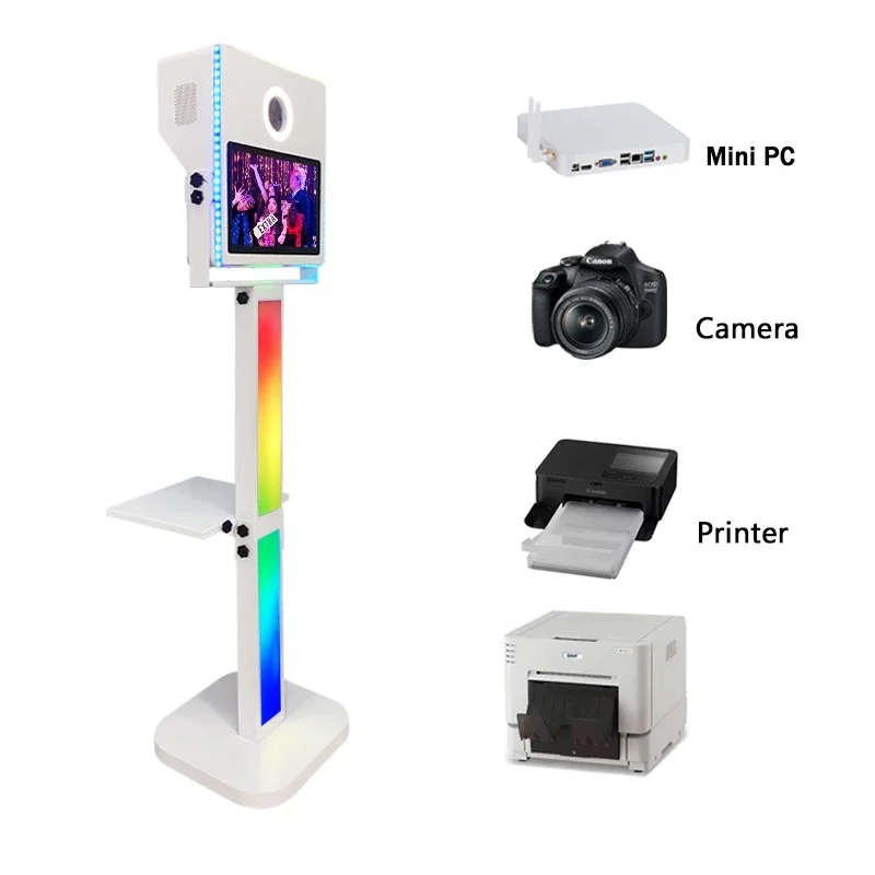 

Dslr Camera Photo Booth Selfiefor Wedding Oval Dslr Photo Booth With Flash Gopro Portable