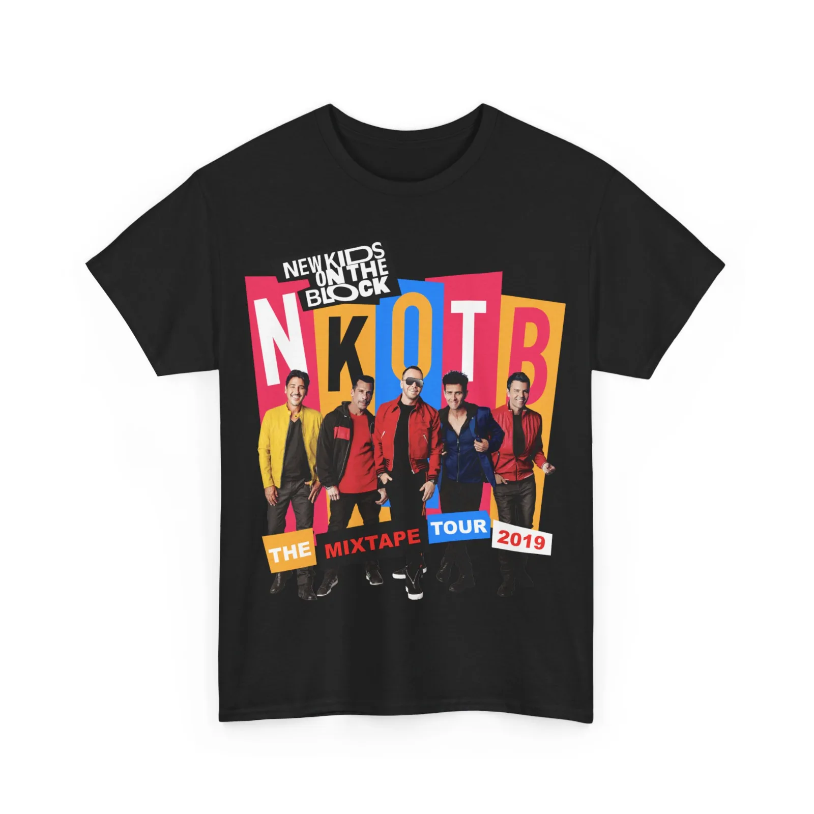 New Kids On The Block T- Shirt Black Short Sleeve Unisex All Size S-234XL Gift