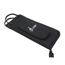 LADE Thicken Padded Drum Stick Bag Case Water-Resistant Oxford Cloth with Adjustable Shoulder Strap Accessories