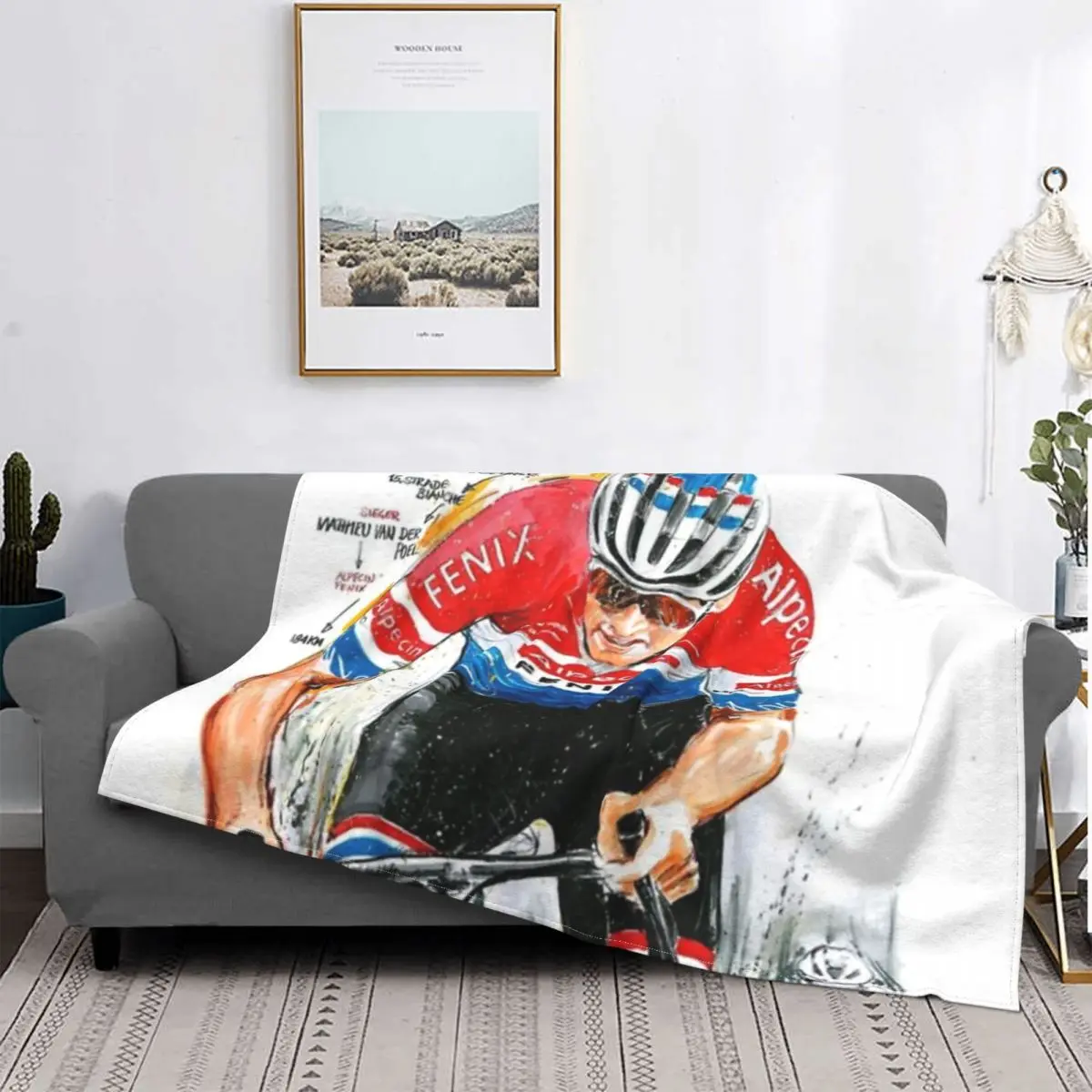 Van Der Poel Art Merch coperta velluto primavera autunno Mathieu Van Der Poel coperte leggere e traspiranti per il viaggio del letto