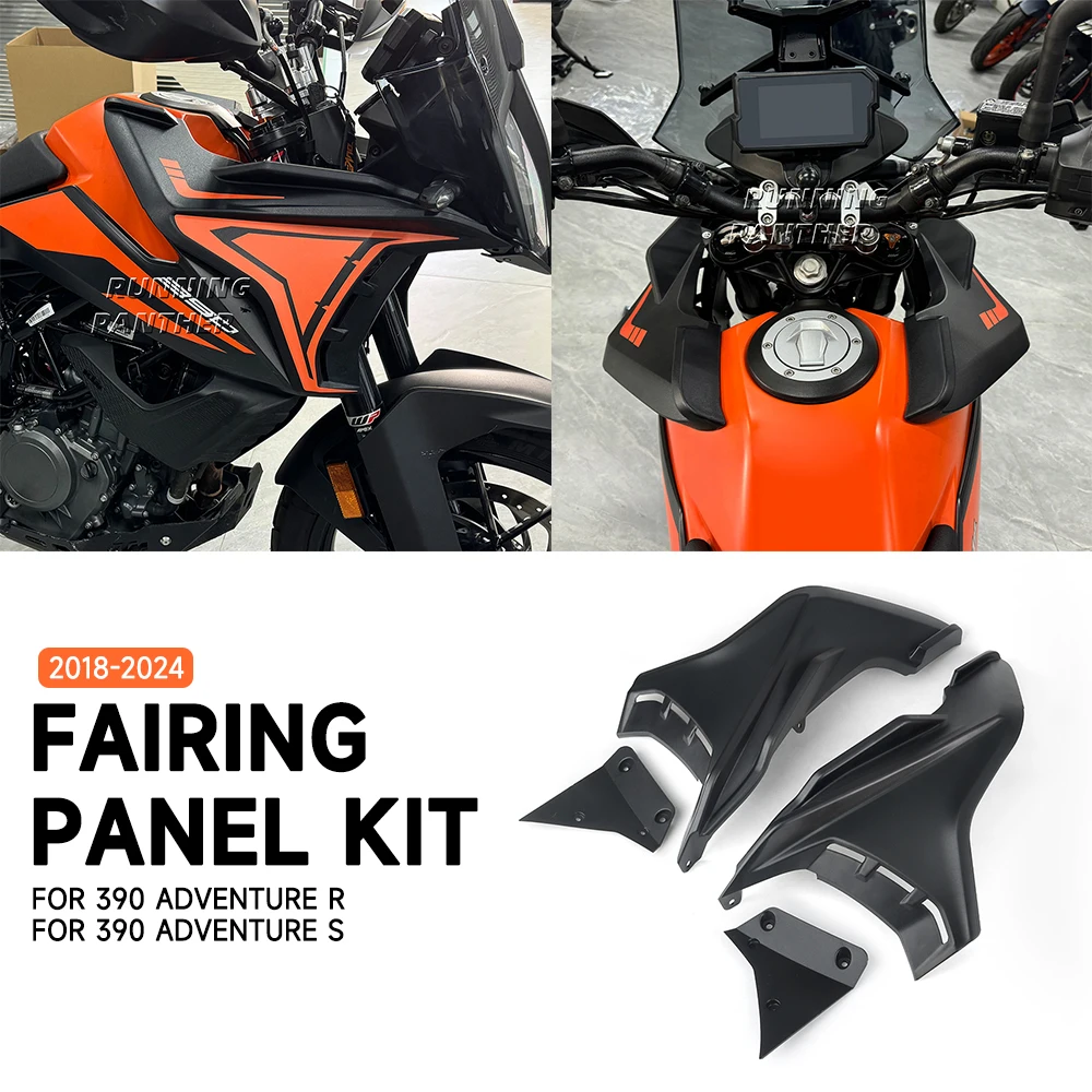 Motorcycle Front fairings Side Panels Kit For 390adv 390 ADV Adventure R S 2018-2024 2023 Wind Deflector Windscreen Plate Cover