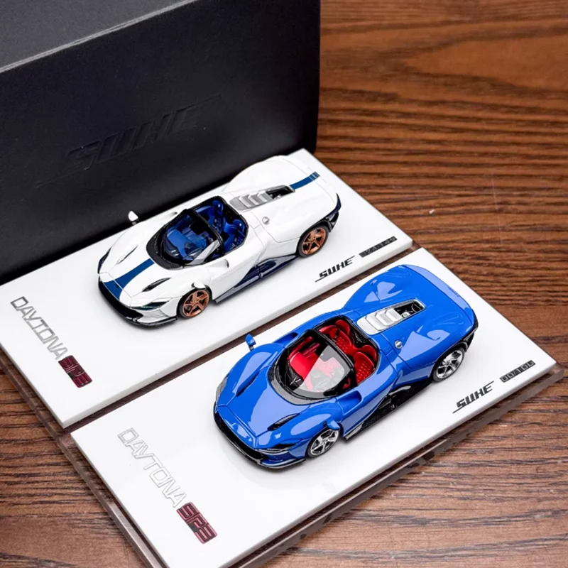 

Коллекционная модель автомобиля SUHE 1:64, лимитированная серия SP3, из смолы, статическое украшение для демонстрации, сувенир, подарок