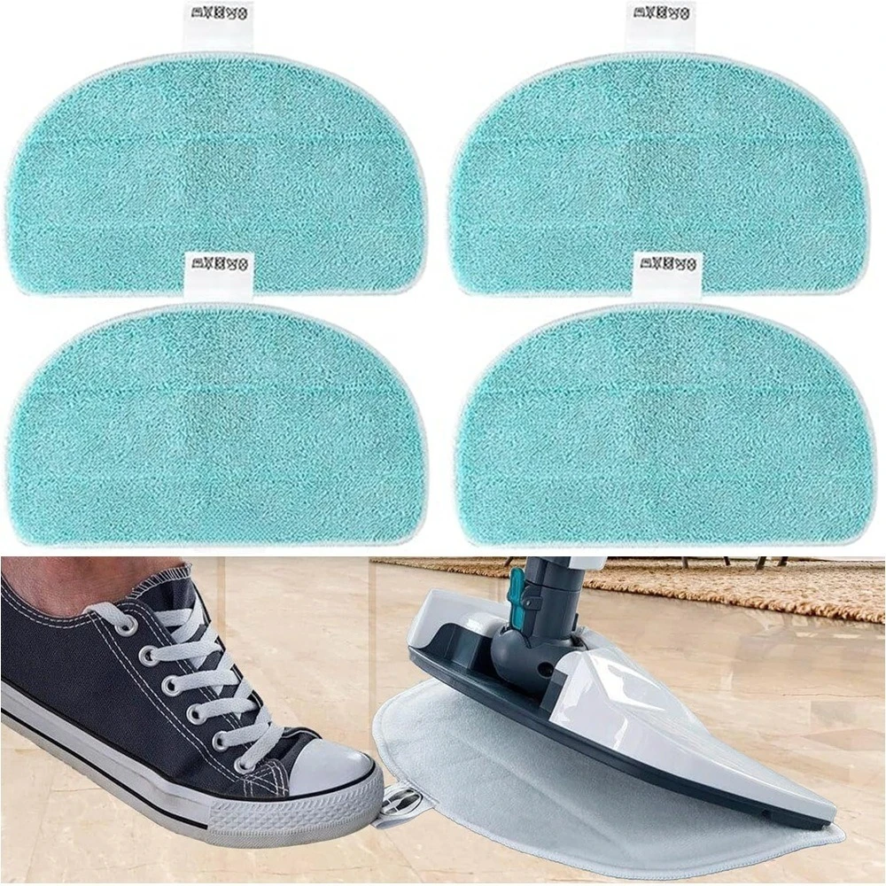 4pcs Microfiber Steam Mop Pads for Leifheit CleanTenso Power2.0 Replacement Cleaning Cloth with 11940 Washable Floor Pads