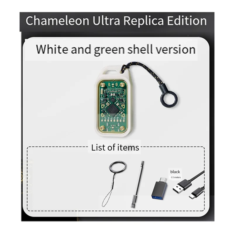 N75R-Chameleon Ultra RFID Smart Chip Reader Smart Card Emulator 6-Layer RFID Voor 125K 13.56M ID IC-kaart
